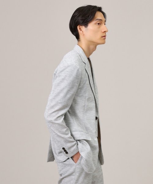 【尾州織】リネンブレンド メッシュ ジャケット 