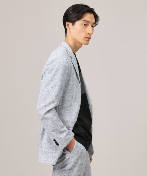 【尾州織】リネンブレンド メッシュ ジャケット 