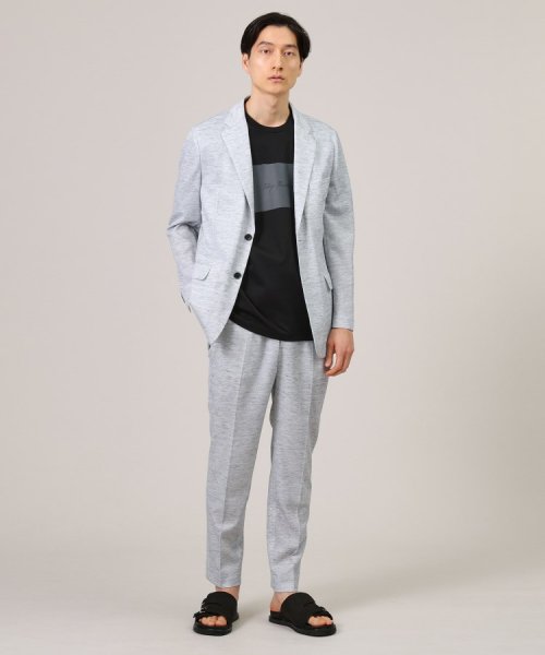 【尾州織】リネンブレンド メッシュ ジャケット 