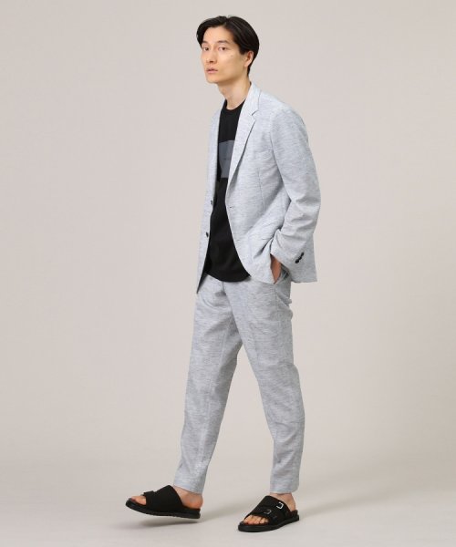 【尾州織】リネンブレンド メッシュ ジャケット 