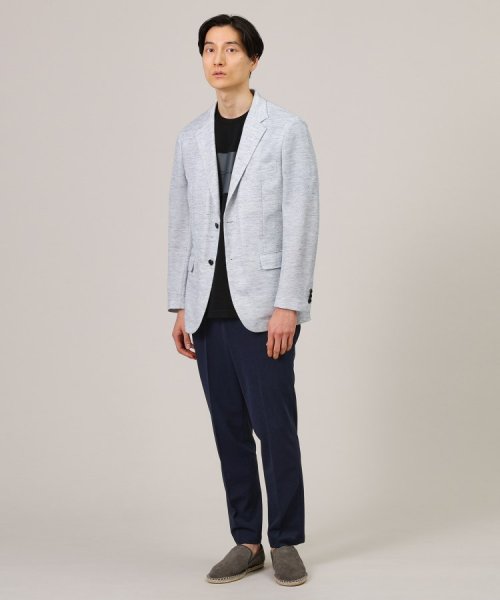 【尾州織】リネンブレンド メッシュ ジャケット 