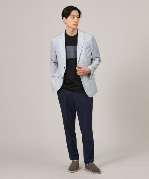 【尾州織】リネンブレンド メッシュ ジャケット 