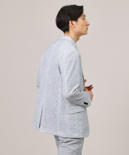 【尾州織】リネンブレンド メッシュ ジャケット 