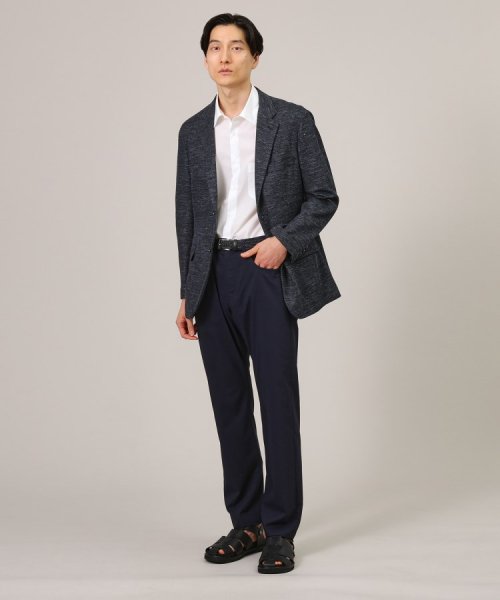 【尾州織】リネンブレンド メッシュ ジャケット 