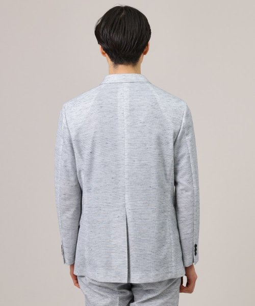 【尾州織】リネンブレンド メッシュ ジャケット 