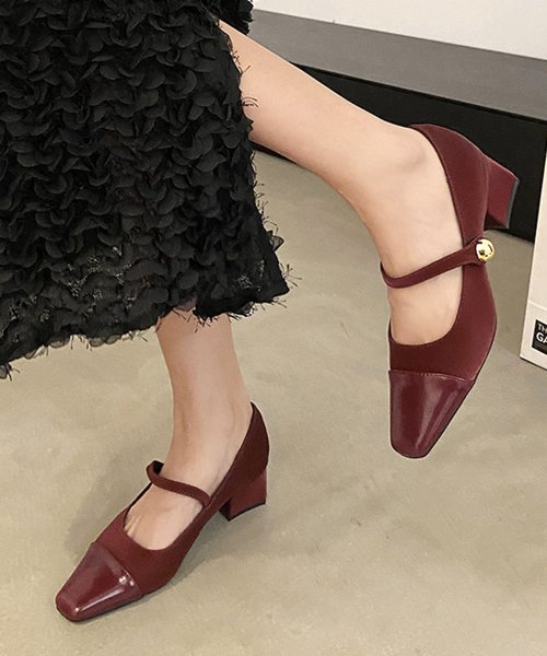 Dewlily(デューリリー)/メリージェーンパンプス レディース 10代 20代 30代 韓国ファッション カジュアル シューズ 靴 かわいい 無地 シンプル 大人 黒 通勤/img16