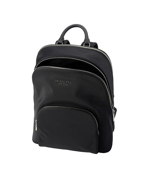 kate spade ケイトスペード リュックサック KD085 001 kate spade リュックサック KD085 ブラック BLACK ファスナーポケット×1