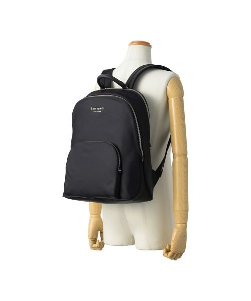 kate spade ケイトスペード リュックサック KD085 001 kate spade リュックサック KD085 ブラック BLACK ファスナーポケット×1