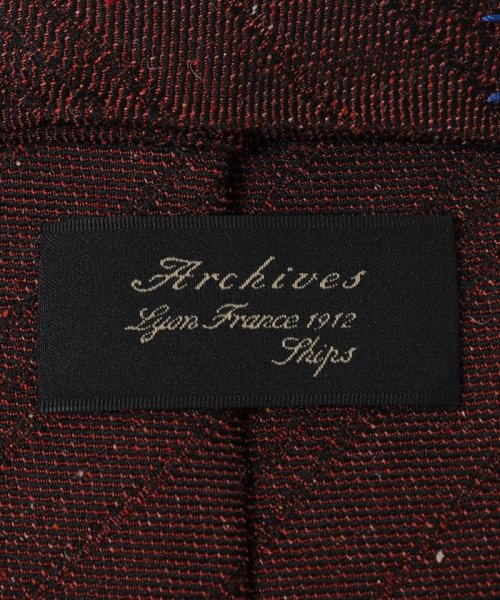 SHIPS: ヴィンテージ アーカイブ シャドウ ストライプ ネクタイ ヴィンテージ アーカイブ