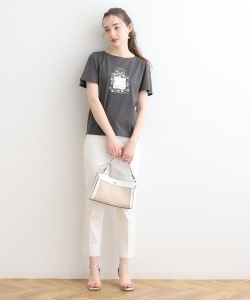 Couture Brooch(クチュールブローチ)/【マシンウォッシャブル】フラワーパフュームフレア袖Tシャツ/img15