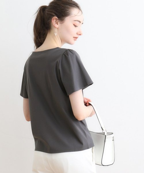 Couture Brooch(クチュールブローチ)/【マシンウォッシャブル】フラワーパフュームフレア袖Tシャツ/img20