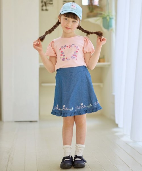 anyFAM（KIDS）(エニファム（キッズ）)/フラワー 刺繍 Tシャツ/img12