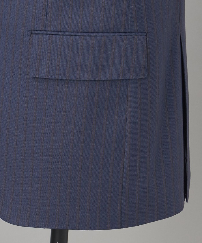 DORMEUIL】AMADEUS365 スーツ(ネイビーストライプ)(506031645 DORMEUIL】AMADEUS365 スーツ(ネイビーストライプ)(506031645