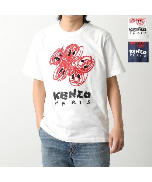 KENZO(ケンゾー)/KENZO Tシャツ PFE55TS2734SG DRAWN VARSITY/img01