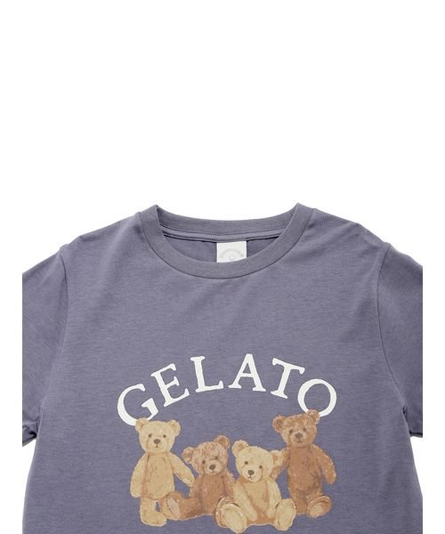 gelato pique Kids＆Baby(gelato pique Kids＆Baby)/【JUNIOR】ベアワンポイントTシャツ&ベア柄ショートパンツセット/img05