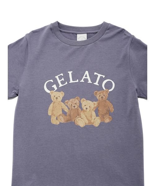 gelato pique Kids＆Baby(gelato pique Kids＆Baby)/【JUNIOR】ベアワンポイントTシャツ&ベア柄ショートパンツセット/img08