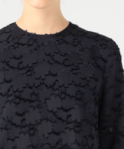 マーガレットカットジャカード フレアギャザーワンピース 