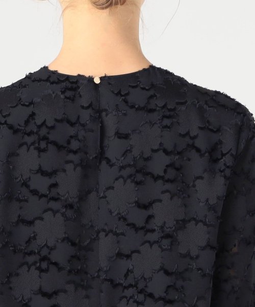 マーガレットカットジャカード フレアギャザーワンピース 