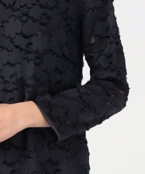 マーガレットカットジャカード フレアギャザーワンピース 