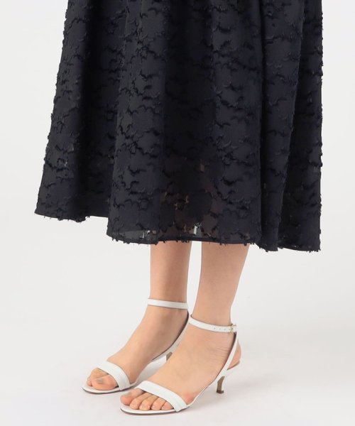 マーガレットカットジャカード フレアギャザーワンピース 