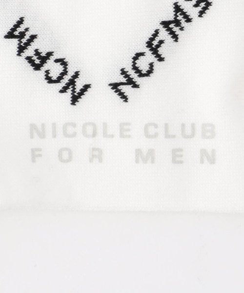 NICOLE CLUB FOR MEN(ニコルクラブフォーメン)/ロゴデザインショートソックス/img03