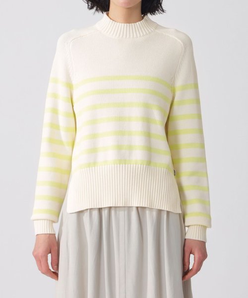 MOLIE ボーダーニット / MOLIE KNITTED JUMPER WOMAN and cotton from MOLIE jumper is made of recycled