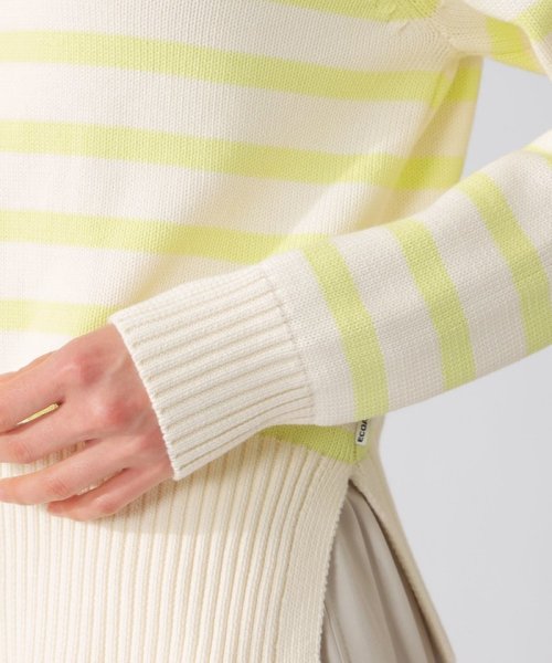 MOLIE ボーダーニット / MOLIE KNITTED JUMPER WOMAN and cotton from MOLIE jumper is made of recycled