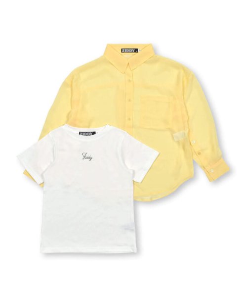ZIDDY(ジディー)/袖開きシアーシャツ＆Tシャツセット(130~160cm)/img18
