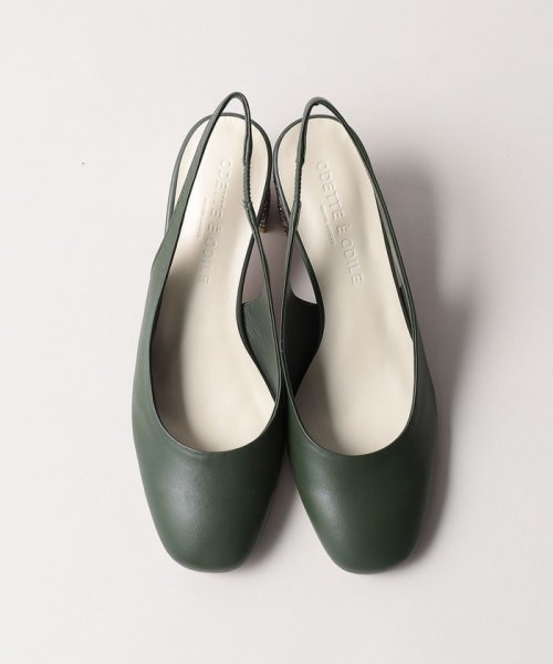 ブロックヒールバックベルト パンプス55↓↑ あらかじめご了承ください