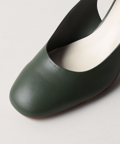 ブロックヒールバックベルト パンプス55↓↑ あらかじめご了承ください