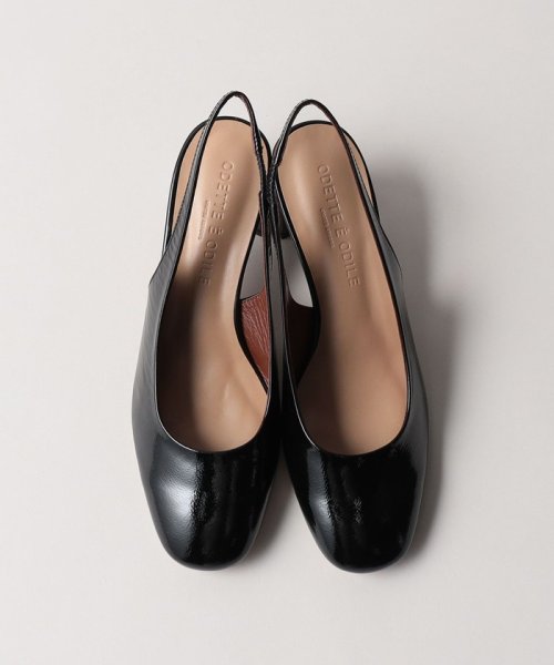 ブロックヒールバックベルト パンプス55↓↑ あらかじめご了承ください