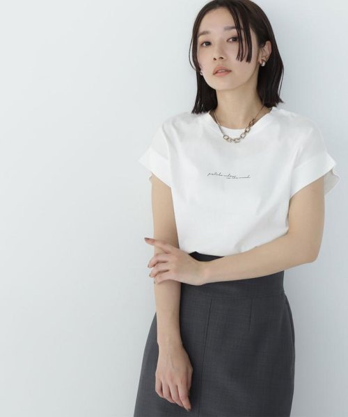 NATURAL BEAUTY BASIC(ナチュラルビューティーベーシック)/切替スリーブロゴTシャツ/img11