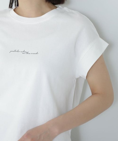 NATURAL BEAUTY BASIC(ナチュラルビューティーベーシック)/切替スリーブロゴTシャツ/img19