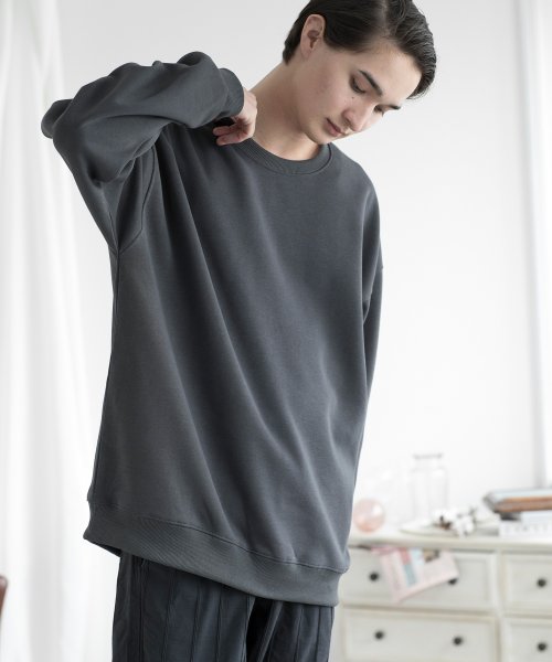 aimoha(aimoha（アイモハ）)/aimoha MENSLIM FIT PULLOVER スリムフィットスウェット/img31