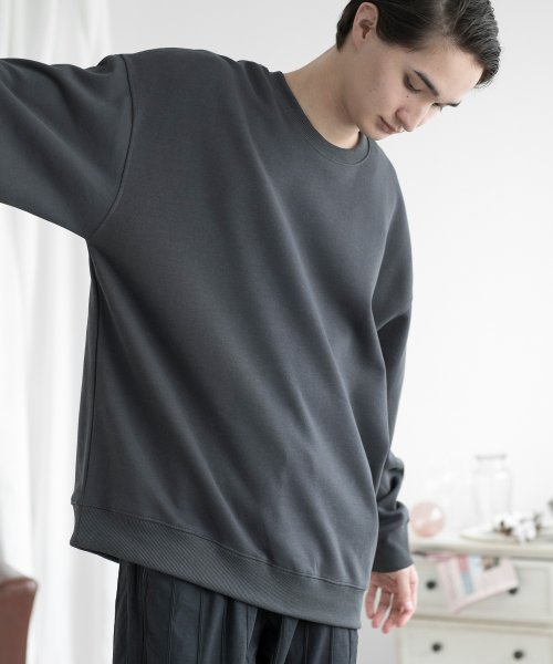 aimoha(aimoha（アイモハ）)/aimoha MENSLIM FIT PULLOVER スリムフィットスウェット/img32