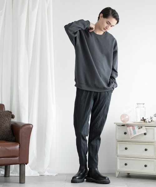 aimoha(aimoha（アイモハ）)/aimoha MENSLIM FIT PULLOVER スリムフィットスウェット/img38