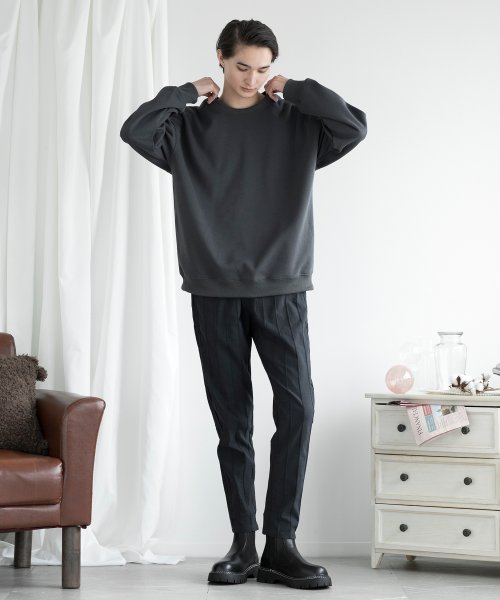 aimoha(aimoha（アイモハ）)/aimoha MENSLIM FIT PULLOVER スリムフィットスウェット/img42