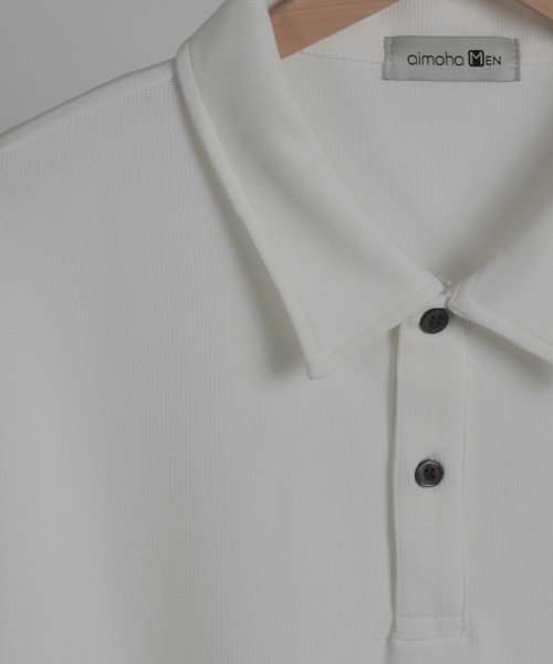 aimoha(aimoha（アイモハ）)/aimoha MENSIMPLE POLO SHIRT ハーフボタン 長袖 ポロシャツ/img29