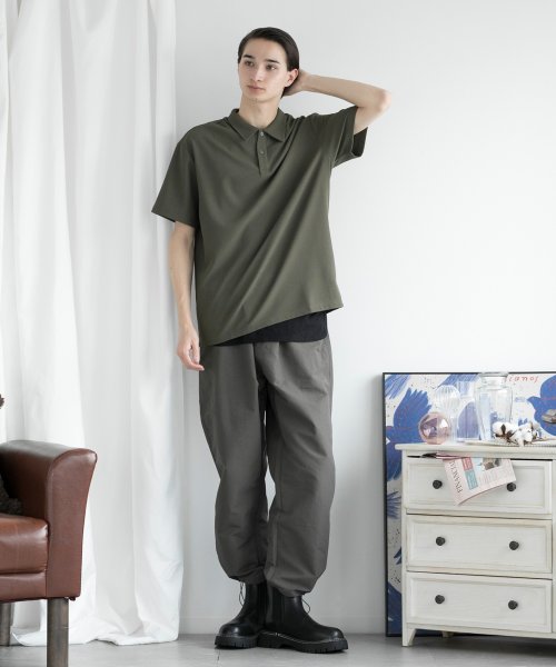 aimoha(aimoha（アイモハ）)/aimoha MENSIMPLE POLO SHIRT ハーフボタン 半袖 ポロシャツ/img11