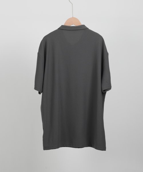 aimoha(aimoha（アイモハ）)/aimoha MENSIMPLE POLO SHIRT ハーフボタン 半袖 ポロシャツ/img25
