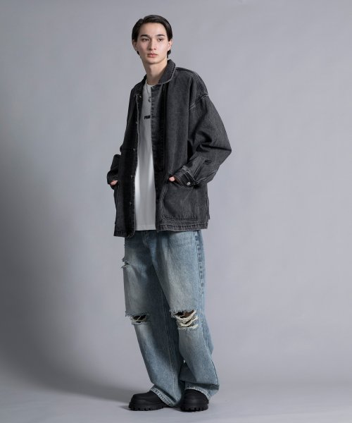 aimoha(aimoha（アイモハ）)/【aimoha neo】VINTAGE PROCESSED LOOSE FIT JACKET/img07