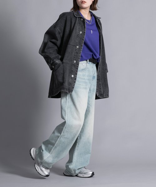 aimoha(aimoha（アイモハ）)/【aimoha neo】VINTAGE PROCESSED LOOSE FIT JACKET/img12