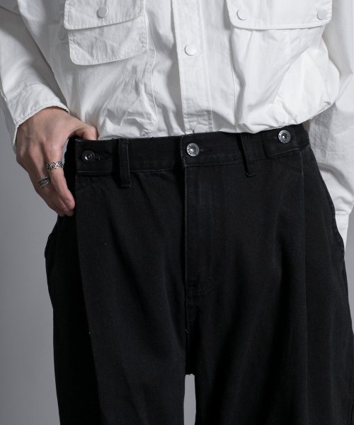 aimoha(aimoha（アイモハ）)/【aimoha neo】 BAGGY DOUBLE　BELT TUCK JEANS/img14