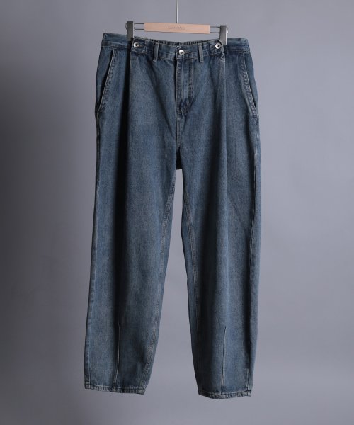 aimoha(aimoha（アイモハ）)/【aimoha neo】 BAGGY DOUBLE　BELT TUCK JEANS/img27