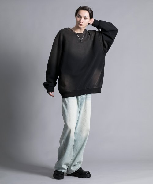 aimoha(aimoha（アイモハ）)/【aimoha neo】GRADATION TIE－DIE DYEING SWEAT/img06