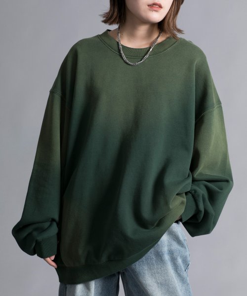 aimoha(aimoha（アイモハ）)/【aimoha neo】GRADATION TIE－DIE DYEING SWEAT/img08