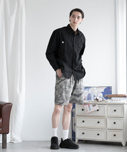 aimoha(aimoha（アイモハ）)/aimoha men MULTI POCKET CARGO SHORTS マルチポケットカーゴショーツ/img11