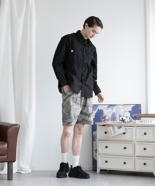 aimoha(aimoha（アイモハ）)/aimoha men MULTI POCKET CARGO SHORTS マルチポケットカーゴショーツ/img12