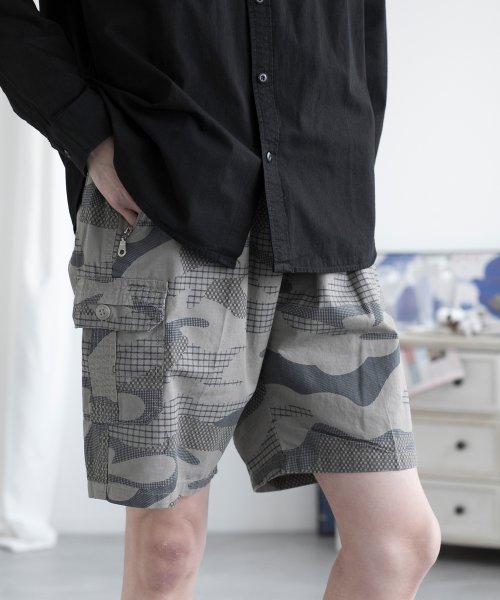 aimoha(aimoha（アイモハ）)/aimoha men MULTI POCKET CARGO SHORTS マルチポケットカーゴショーツ/img15