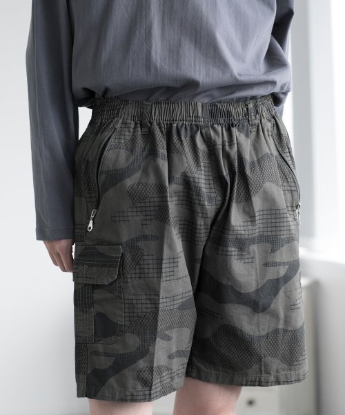 aimoha(aimoha（アイモハ）)/aimoha men MULTI POCKET CARGO SHORTS マルチポケットカーゴショーツ/img25